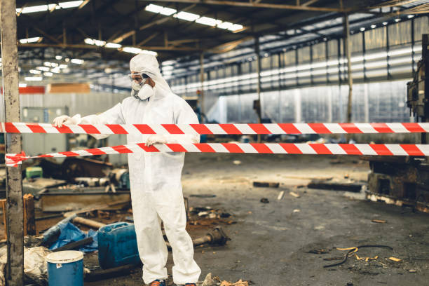 Professional Infectious Disease Decontamination technician working in Bridgeport, MI